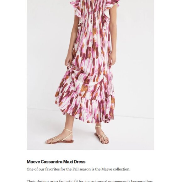 Anthropologie Maeve The Cassandra Maxi Dress Size Large - Picture 2 of 2